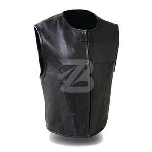 Gilet en cuir PU de qualité supérieure pour homme, confortable, professionnel, imperméable, réversible, col en V, style streetwear, gilets, vestes sans manches - Product Image 3