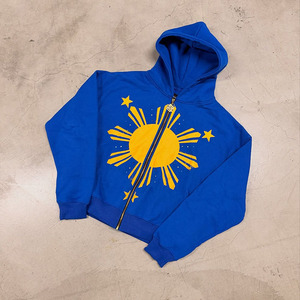 Sweat-shirt à capuche surdimensionné pour homme, 100% coton, streetwear, 360 GSM, en molleton, imprimé en sérigraphie - Product Image 1