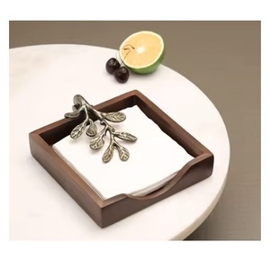 Tabletop Decor Metal Napkin Holder Hot Selling Metal Brass <b>Kitchen</b> Storage Tissue <b>Paper</b> Dispenser Direct From Manufacturer - Product Image 6