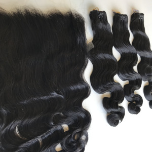 Excelente calidad Body Wave Natural 1B Color Extensiones de cabello humano vietnamita Buen precio - Product Image 4