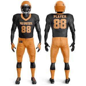 Uniformes de football américain respirants, tailles plus grandes, vêtements de football américain pour adultes, maillots de football américain en twill - Product Image 4