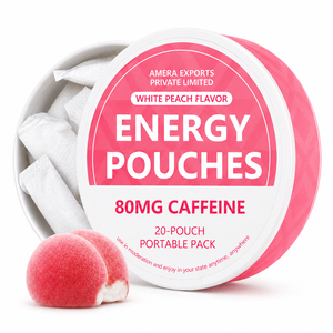 Bolsitas de Cafeína con Sabor a Melocotón Blanco, 80 mg |   Marca Privada OEM - Product Image 2