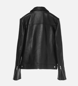 Chaqueta de Cuero para Hombre, Corte Ajustado, Estilo Casual, Chaqueta de Motociclista, Venta al Por Mayor, Calidad Premium, Mejor Precio - Product Image 2