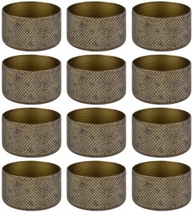 Support de bougie chauffe-plat en métal moleté doré antique, décoration de table de luxe pour la maison, les mariages et les événements, vente en gros - Product Image 5