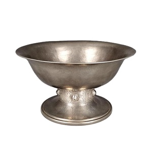 Pewter Antique <b>Ice</b> Bowl For Champagne Wine <b>Cooler</b> Living Room Tabletop Modern Style Fruits Bowls Pedestal Base - Product Image 1