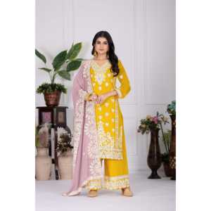 Ensemble Dupatta haut-bas et magnifique pour femmes - Product Image 5