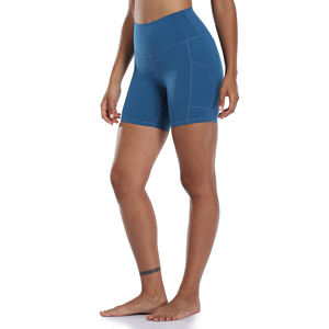 Pantalones cortos de yoga con spandex flexible para mujer - Product Image 1