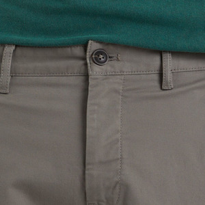 Pantalones Cortos de Algodón Gris Sólido para Hombre, Cintura Media, Cierre Elástico, Estilo Casual, Tejido Transpirable, Pantalones Chinos para Hombre - Product Image 5