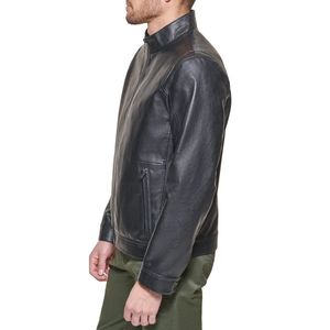 2026 Oem Service Leather <b>Jackets</b> <b>Men</b> Black Color <b>Men</b> Leather <b>Jacket</b> Full Sleeve Product Leather <b>Jacket</b> for <b>Men</b> - Product Image 4