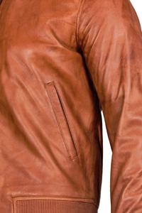 Chaqueta de Cuero Estilosa para Hombre, Chaqueta de Motociclista a la Moda, Venta al Por Mayor - Product Image 5