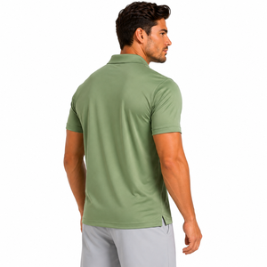 Chemise Homme Ultra Légère et Confortable à Haute Ventilation, Coupe Athlétique, Manches Courtes, Boutons sur le Devant, Imprimé Numérique Uni - Product Image 5