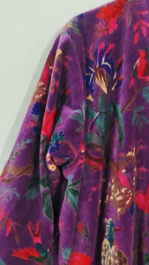 Robe Kimono Longue en Coton Imprimé à Col en V et Manches Longues, Séchage Rapide, Légère, pour Demoiselle d'Honneur, Printemps/Été, Plage - Product Image 3
