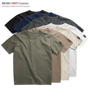 เสื้อทีเชิ้ตผ้าฝ้ายปักลายออกแบบได้ตามต้องการจากผู้จำหน่ายในเวียดนาม - Product Image 2