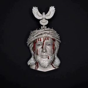 Pendentif Jésus en Moissanite style Hip Hop, entièrement serti, breloque Jésus 3D en argent sterling S925, pendentif tête de Jésus avec attache en forme d'oiseau pour homme - Product Image 2