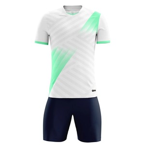 Conjunto de Uniforme de Fútbol Sublimado Amarillo y Azul para Hombre Adulto, Poliéster Transpirable, Manga Corta, Equipación de Equipo - Product Image 5