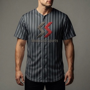 Camiseta de Béisbol Sublimada Personalizada al por Mayor para Hombre, Uniforme de Softbol Bordado para Jóvenes - Product Image 5