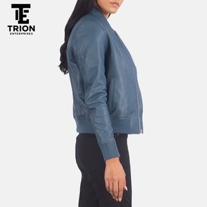 Professional High Quality <b>Women's</b> Leather <b>Jacket</b> Breathable <b>Lightweight</b> Wholesale Price For <b>Women</b> Leather <b>Jacket</b> with OEM - Product Image 3