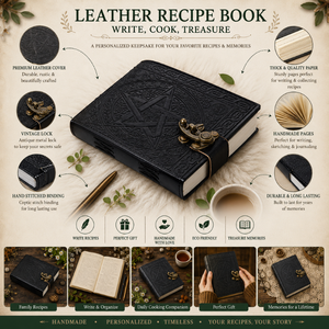 Premium Genuine Leather Hardcover Embossed Travel <b>Journal</b> Thread Sewn Cotton Paper Sketchbook <b>Writing</b> Diary Vintage Notebook 120 - Product Image 3