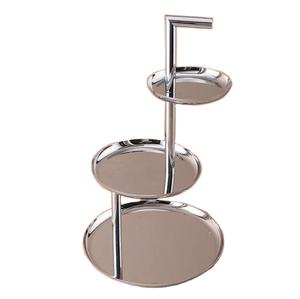 Soporte para Pastel Brillante de 3 Niveles, Moderno, para Uso en el Medio Oriente, Ramadán, Hogar, Hotel, Fiestas, Servir Pasteles y Postres - Product Image 1