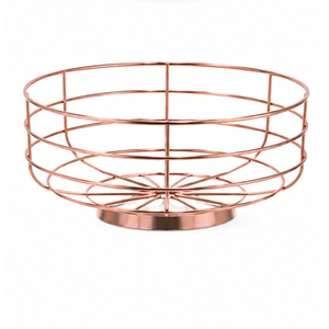 Gold Fruit <b>Basket</b> Modern Metal Wire Fruit Bowl Decorative Kitchen Countertop Storage <b>Basket</b> for <b>Bread</b> Vegetable Display - Product Image 2