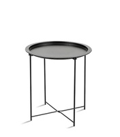 Table basse ronde en métal moderne haut de gamme tendance pour salon, plateau pliable simple, table d'appoint de canapé de loisirs