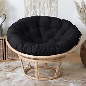 Conjunto de sillas de patio hechas a mano, muebles de jardín y balcón, elegantes sillas papasán de ratán. - Product Image 4