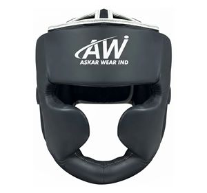 Protection de tête rembourrée à absorption des chocs de qualité supérieure avec sangle de menton réglable pour le karaté et le taekwondo, sécurité maximale - Product Image 1