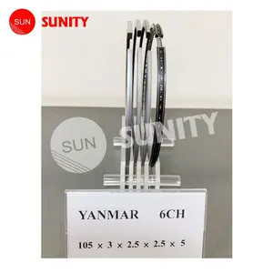 Anillo de pistón 6CH de alta calidad TAIWAN SUNITY para Yanmar 6CH OEM 127610-22501