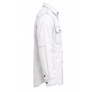 Flame Resistant Men's Lightweight FR Work <b>Shirt</b> | Waterproof Plus Size Polyester | Summer Breathable | Sample FR <b>Shirts</b> - Product Image 5