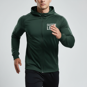 Polyester Training Hoodie Custom Logo Sports Jacket OEM ODM Manufacturer - Product Image 5