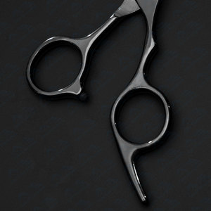 6.5 pouces ciseaux de coupe de cheveux professionnels cisailles de coiffeur en acier inoxydable japonais pour Salon maison poignée ergonomique noir - Product Image 6