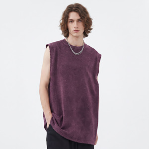 Débardeur Homme de Haute Qualité, Coupe Musclée, Vêtement de Sport et de Gym, Personnalisable OEM, Débardeur Homme Oversize 100% Coton Sans Manches Décontracté - Product Image 1