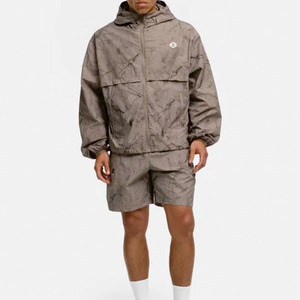 Trendy Custom Marble Print Hood Windbreaker <b>Jacket</b> <b>Lightweight</b> Waterproof Outdoor Nylon Shell <b>jacket</b> for men Streetwear Supplier - Product Image 3
