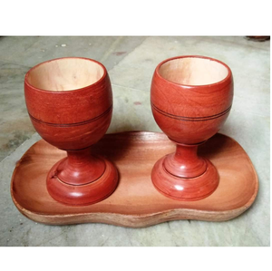 Copa de Vino de Madera de Diseño Hecha en Fábrica India, Fabricante de Copas de Vino Hechas a Mano con Nuevo Diseño, Producto Más Vendido - Product Image 2