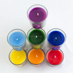 Ensemble de bougies votives artisanales 7 chakras – Cire de soja de luxe faite à la main pour le bien-être spirituel - Product Image 5