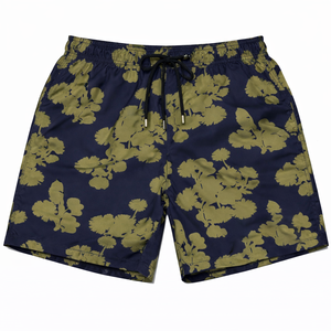 <b>Men</b> Floral Print Swim Shorts Elastic Waist Drawstring Beach Summer Casual Lightweight Comfortable <b>Trunks</b> - Product Image 2