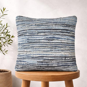 <b>Brown</b> Cushion Sofa Moroccan Christmas Home Decor Pillowsham for Bed Room Wool Handmade Herringbone Pattern Boho Pillow Case - Product Image 3