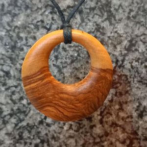 Collares MUTE para Mujer y Hombre, Colgante Grande Moderno de Madera Natural de Son, Cordón Ajustable, Hecho a Mano, Alta Calidad, Regalo de Boda - Product Image 3