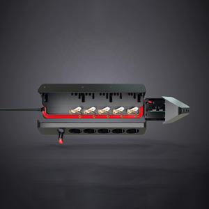 Tùy chỉnh EU mở rộng ổ cắm điện 15A 4 cửa hàng cắm điện có thể tháo rời bàn ổ cắm PC mở rộng ổ cắm 16A 2 cổng 1 cổng - Product Image 4