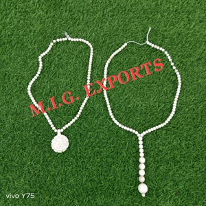 Collar de cuentas de hueso o joyería para fiestas, utilizada para fines espirituales, culturales y estéticos, y con gran variedad de estilos. - Product Image 5