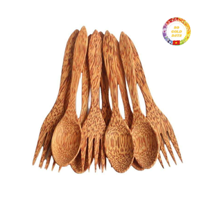 ช้อนไม้ | ช้อนชาไม้มะพร้าว | สไตล์ชนบททำด้วยมือ | เครื่องครัว | ขายส่ง - Product Image 2