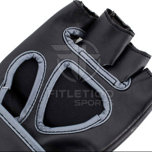 Gants de MMA en cuir légers et respirants sur mesure avec fermeture auto-agrippante - Gants d'entraînement FITLETIQO SPORTS pour adultes - Product Image 6