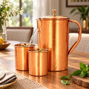 Premium Moscow Mule <b>Copper</b> Tumbler <b>Copper</b> Handle Reusable Food Safe Customizable Eco Friendly Unique Drinkware <b>Gift</b> for Gifting - Product Image 1