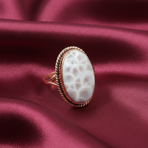 Pink Larimar Oval Gemstone 925 Sterling <b>Silver</b> Rose & Yellow Gold Plated Handmade <b>Ring</b> Boho <b>Statement</b> Jewelry Gift for Women Men - Product Image 4