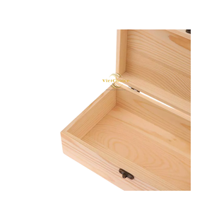Natural Wooden <b>Square</b> Chest Handmade Storage for Home Organization Decoration Classic Design Waterproof & Durable Multifunction - Product Image 6
