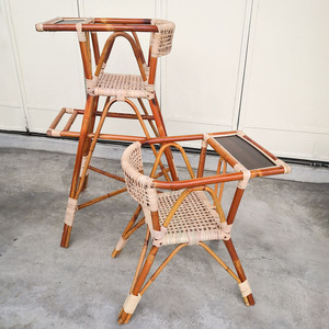 Highchair for babies hot-pick handcrafted rattan high chair baby feeding chairs fast selling - Product Image 2