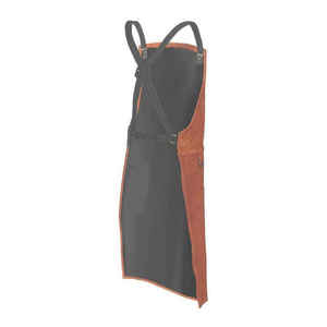 Tablier de soudeur en cuir PU sans manches, vêtement de protection en cuir de vachette pour le jardinage et le nettoyage - Product Image 2