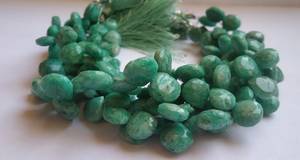 AAA Natural Amazonite Faceted Heart Beads 8.5-9MM Amazonite Gemstone Beads Faceted Amazonite Heart Shape Beads 9 Inch Strand - Product Image 6