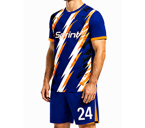 New Design Fashion Style Soccer Uniform Jersey <b>for</b> Clubs Teams Modern <b>Heat</b>-Transfer Printed Breathable Quick Dry 100% Polyester - Product Image 4