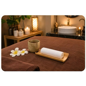 Porta Toallas de Bambú Estilo Zen Japonés para Baño Onsen - Macy - Product Image 2